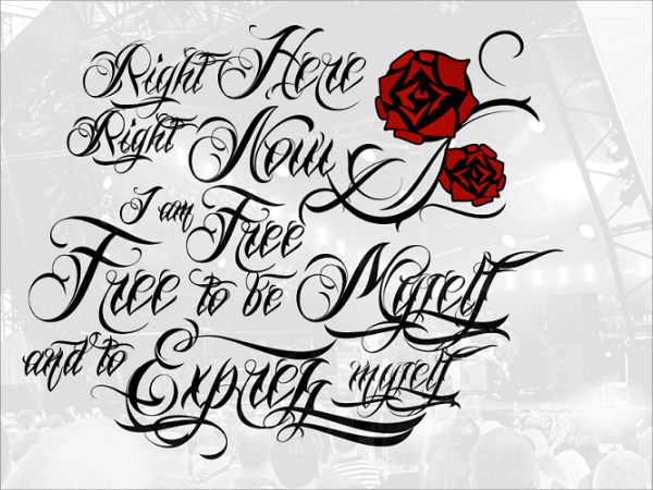 25+ Free Tattoo Lettering Fonts | Free OTF, TTF, Downloads